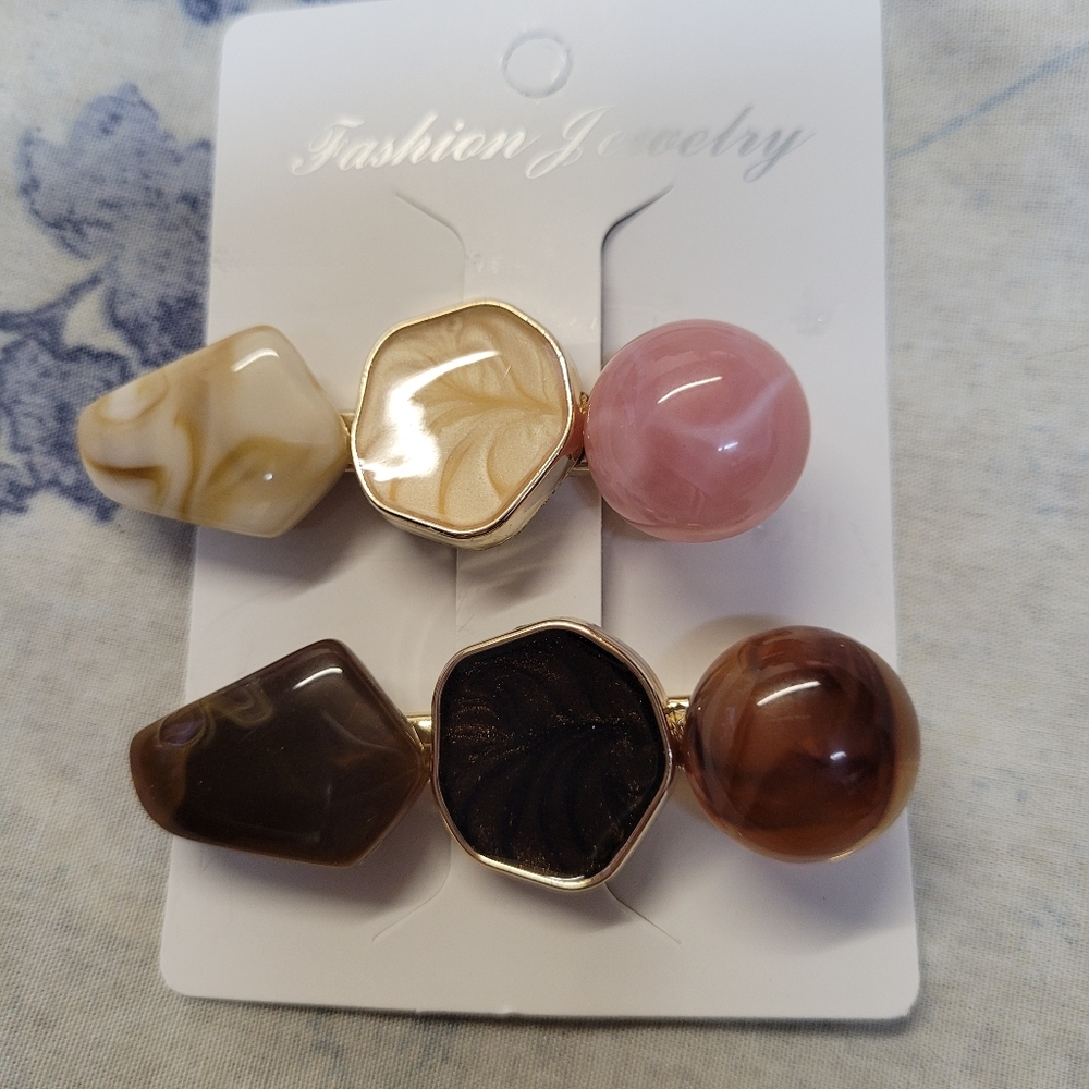 Beautiful Stone Hairclips